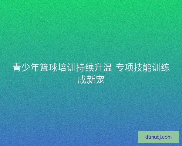青少年篮球培训持续升温 专项技能训练成新宠